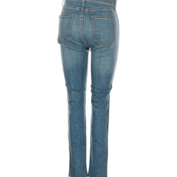 verionica beard debbie 10” skinny jeans button fly size 27/4 blue side stripe - Picture 2 of 5